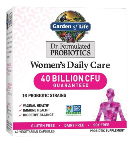 Garden Of Life Probióticos Mujer 40 Billion Cfu Con 60 Pzas