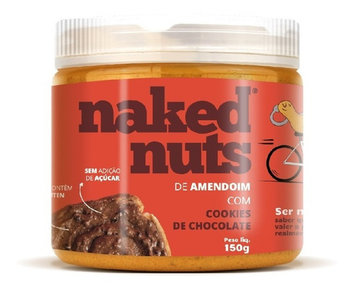 Pasta de Amendoim com Cookies de Chocolate Naked Nuts 150g