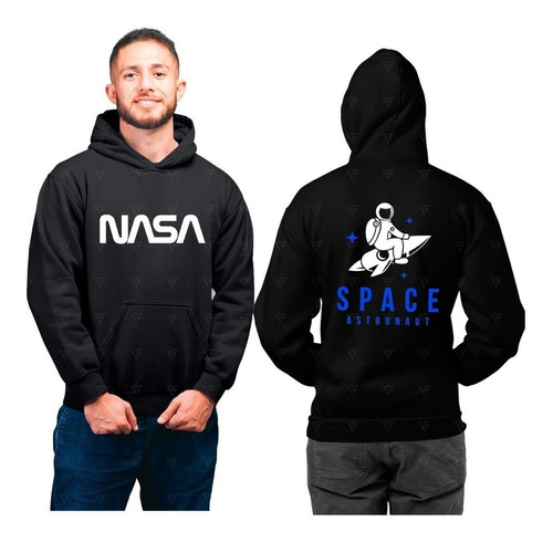 Poleron Con Diseño Nasa Ambos Lados