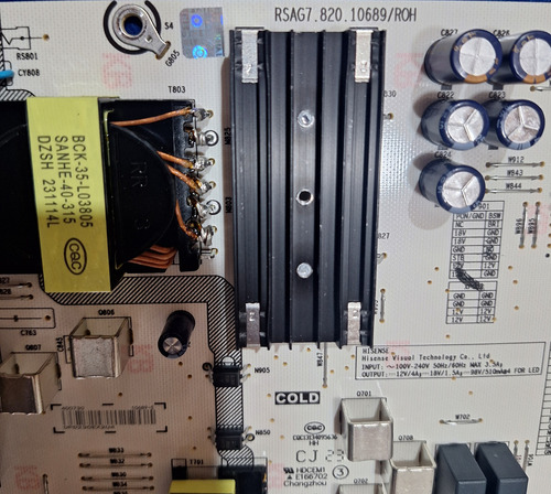 Fuente Hisense 75a6n Rsag7.820.10689/roh (Usado)