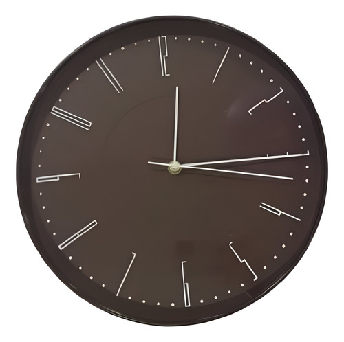 Reloj Redondo De Pared 30cm De Diámetro Moderno Analógico