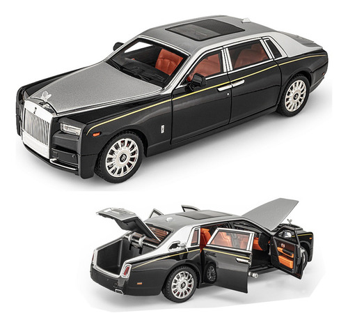 Rolls Royce Phantom Techo Estrellas Miniatura Metal Car 1/18