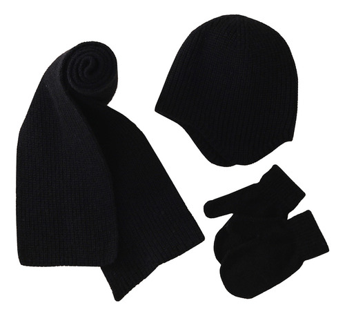 Gorro De Punto Suave Para Niños Y Mujeres Y Hombres, Bufanda