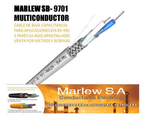 Cable Marlew Similar Al Belden 9841 Para Rs-485