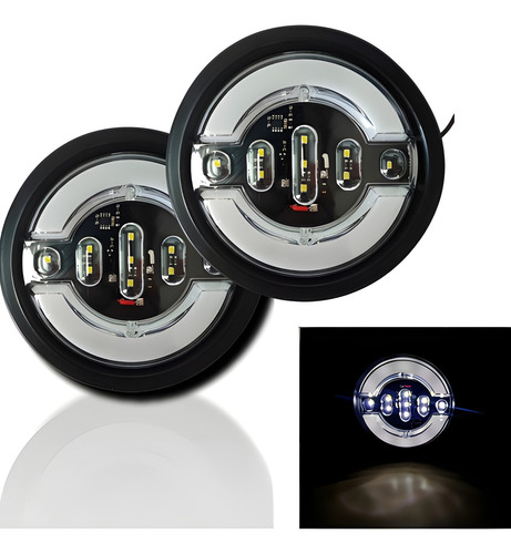 X6 Luz Led Trasera 12/24v Auto Camión Blanco Ámbar Rojo