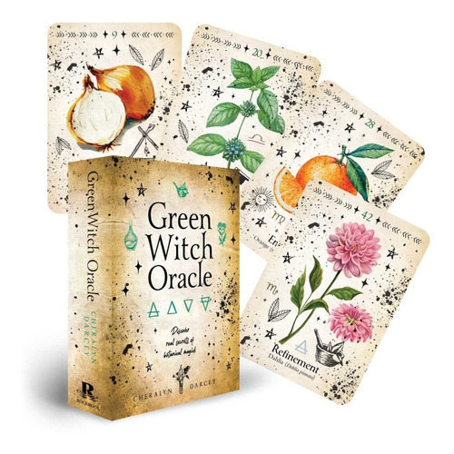 Libro Green Witch Oracle Cards Discover Real Secrets 