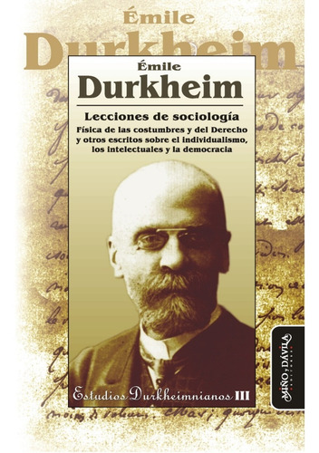Imagen 1 de 2 de Lecciones De Sociología, De Emile Durkheim