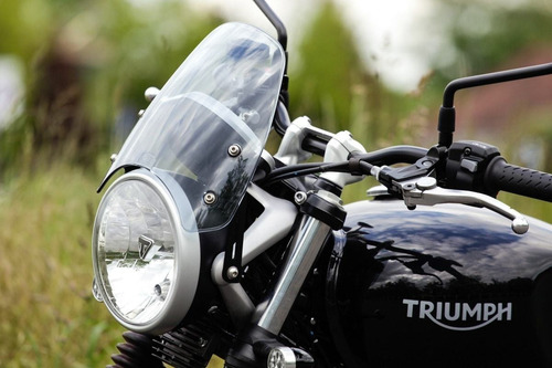 Imagem 5 de 6 de Bolha Parabrisa Moto Triumph Bonnevillstreet Twin / Thruxton