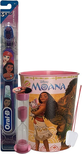 Paquete De Higiene Bucal Inspirado En Moana, 3 Unidades Cep.