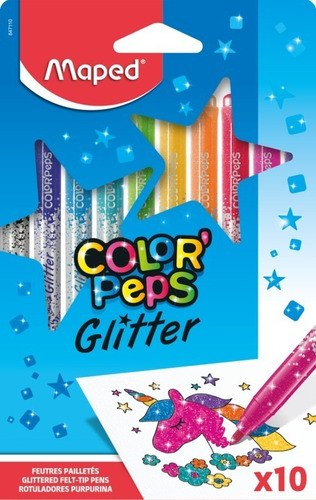 Rotuladores Maped Glitter X10 Unidades 