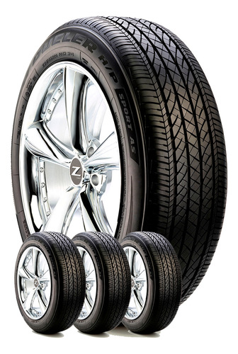 Combo 4u 225/65 R17 Dueler Hp Sport As Bridgestone Válvulas