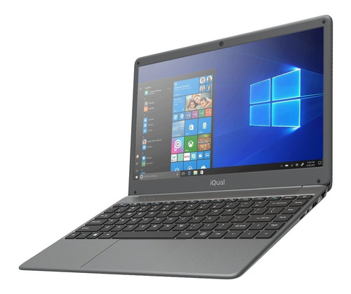 Notebook Iqual Nq5 Intel Core I5 4gb 500gb 1080p Win 10 Full Color Gris