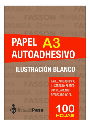 Papel Autoadhesivo Ilustración A3 Blanco Laser X200 Hojas