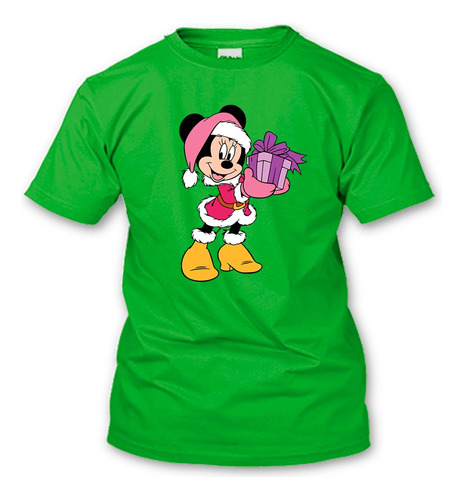 Playera Navidad Minnie Mouse Disney Merry Christmas Diseño3