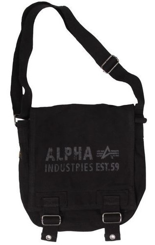 Morral Alpha Industries Canvas Utility Bag Negro El Jabali