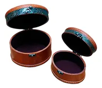 Comprar Crafts&home Juego De 2 Alhajeros O Baúles Estilo Vintage Marrón