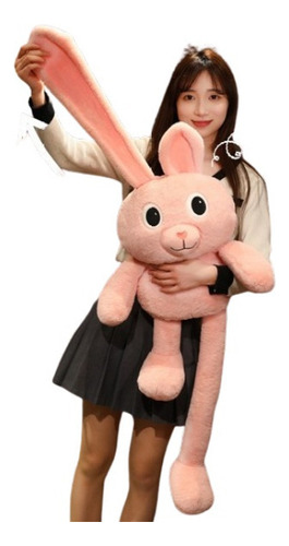 Qianyuu Orejas Retráctiles Cute Bunny Doll Easter Gift 100cm