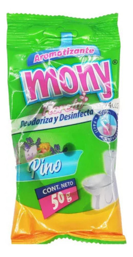 Pastilla Wc Desodorante Y Desinfectante Baño Mony 50gr 30pz