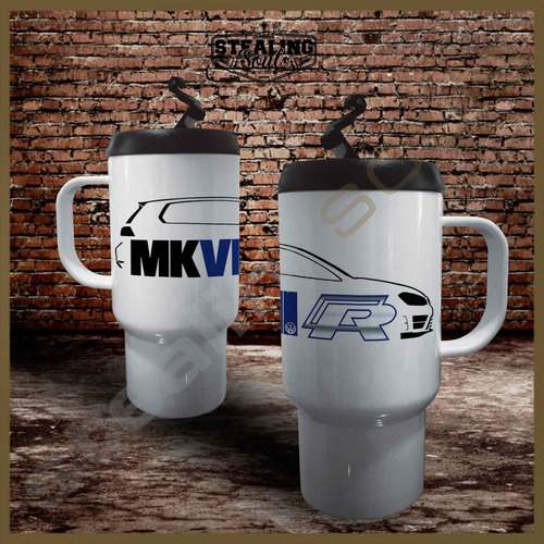 Imagen 1 de 2 de Jarro Termico Café | Volkswagen #0013 | Gti Kombi Vw Gli