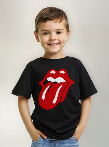 Polera Niño The Rolling Stones Tongue No Lo Rock Abominatron