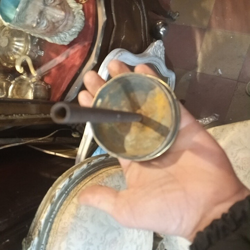 Repuesto De Araña Antigua Centro Bronce Plato Base (Usado)