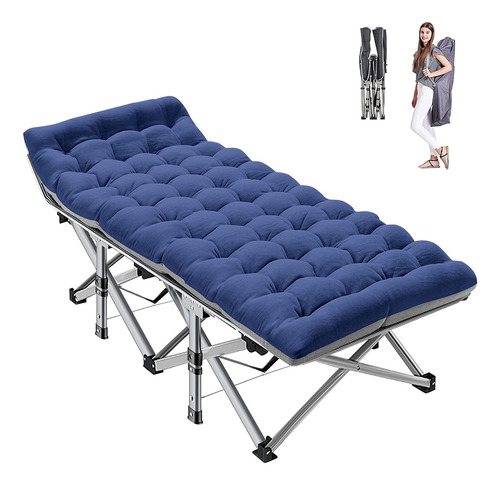 Catre Plegable Para Acampar Con Alfombrilla Para Adultos, Ca