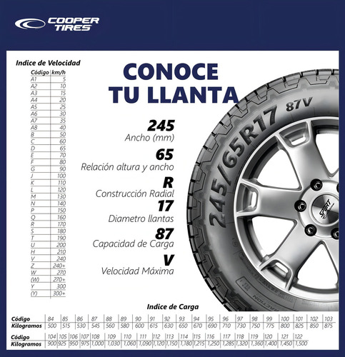 Llanta LT235/75 R15 Cooper Evolution Att 104/101r