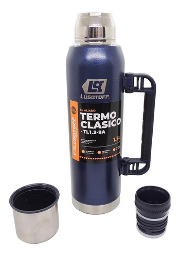 Termo Lusqtoff Acero Inoxidable 1.3 L Con Manija Frio Calor
