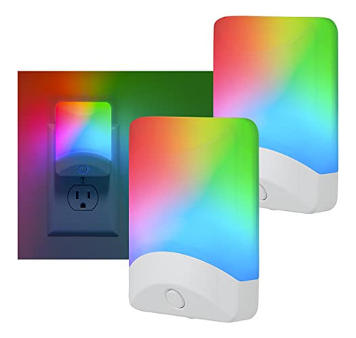 Ge Color-changing Led Night Light, 1 Pack, Plug Into Lrcqu