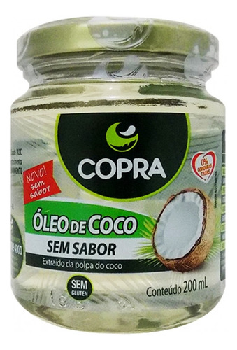 Óleo De Coco Sem Sabor 200ml Copra