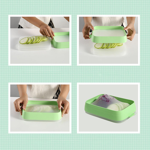 Caja De Almacenamiento Reutilizable Preparación De Comida