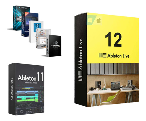 Ableton Live Suite Versión 11 & 12 + 5 Plugins + Live Packs