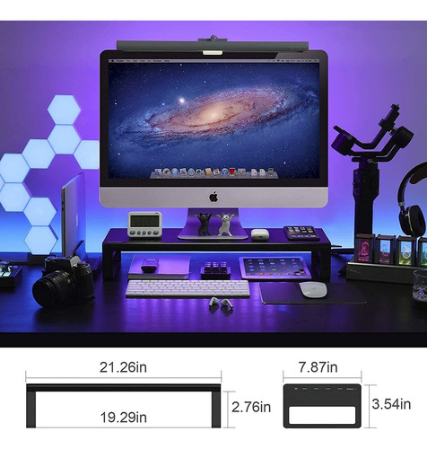 Usb 3.0 Soporte Para Monitor De Aluminio Soporte Vertic...