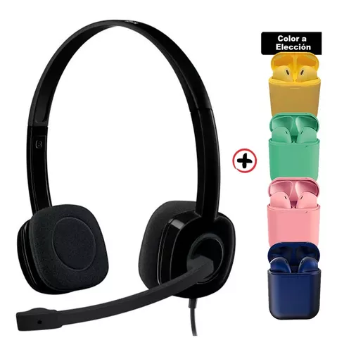 Auriculares Logitech H151 + Auriculares Inalambricos