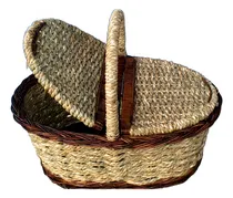 Comprar Canasta Para Picnic En Mimbre Y Cardo Por Encargue.