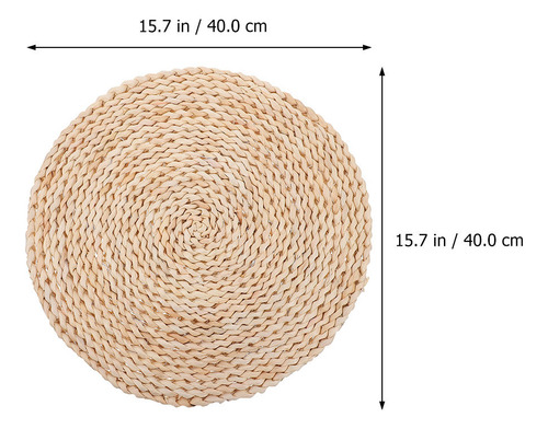 Cojín De Ratán Tejido, Práctico Cojín De Ratán, Cómodo Asien