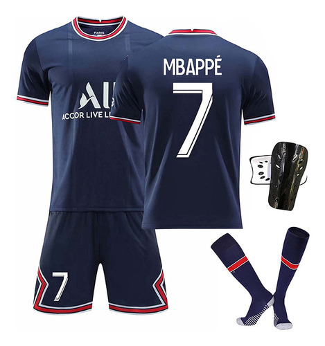 Set De Ropa De Fútbol Psg #30 #7 Para Niños Y Adultos