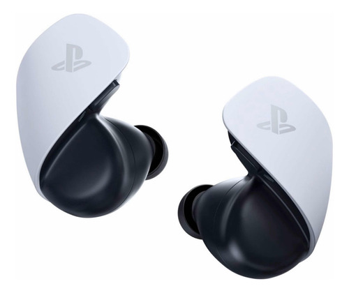 Audífonos in-ear inalámbricos Sony Pulse Explore 1000038064 blanco y negro con luz  naranja