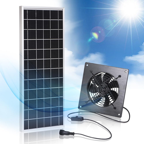 Scccf Kit Ventilador Solar Dc 10 W Resistente Intemperie 12