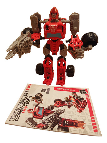 Hasbro Transformers Consttructbot Iron Hide Scout Class!!
