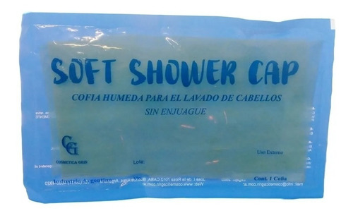 Cofia Jabonosa Para Lavado De Cabeza Soft Shower Cap