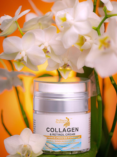 Crema facial de colágeno y retinol 3 en 1, hidratante y grasa