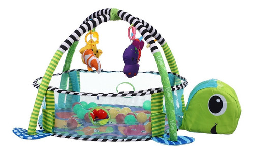 Tapete Piscina De Bolinhas Infantil Tartaruga