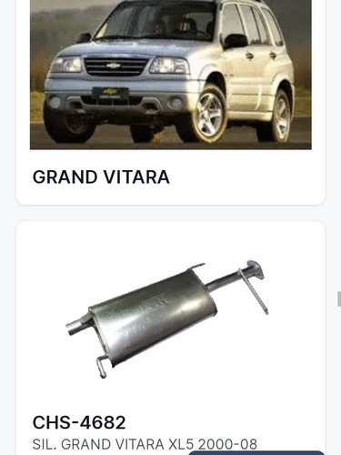 Silenciador Grand Vitara