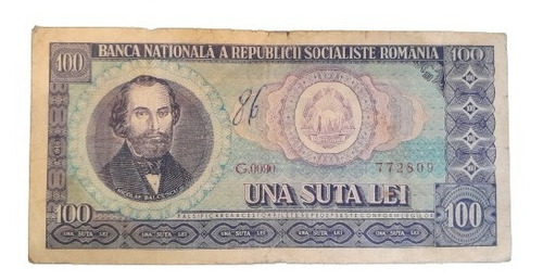 Billete Antiguo 100 Lei De 1966  Pick : 97