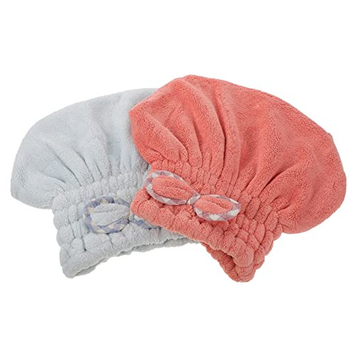 2 Piezas Gorro De Ducha De Cabello Seco Toalla De Microf