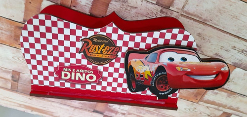 Souvenirs Rayo Mac Queen Cars X10 Servilleteros 14x7cm
