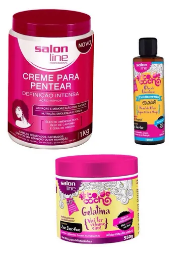 Kit Salon Line 3 Itens Creme 1kg Gelatina Oleo 100ml Mercado Livre Kit Salon Line 3 Itens Creme 1kg Gelatina Oleo 100ml Mercado Livre