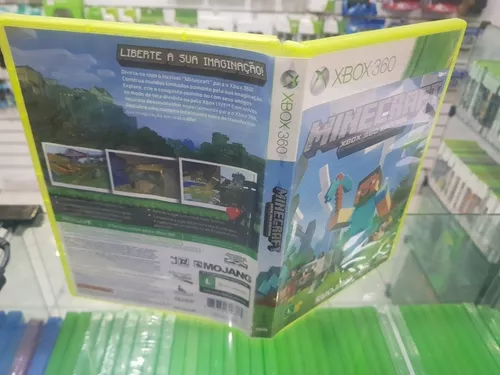 Minecraft Xbox 360 original em mídia física.
