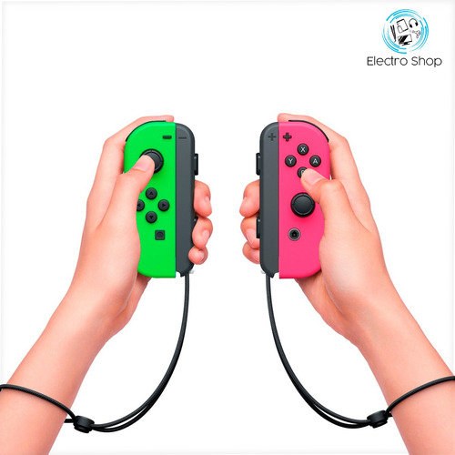 Set de control joystick inalámbrico Nintendo Switch Joy-Con (L)/(R) rosa neón y verde neón
